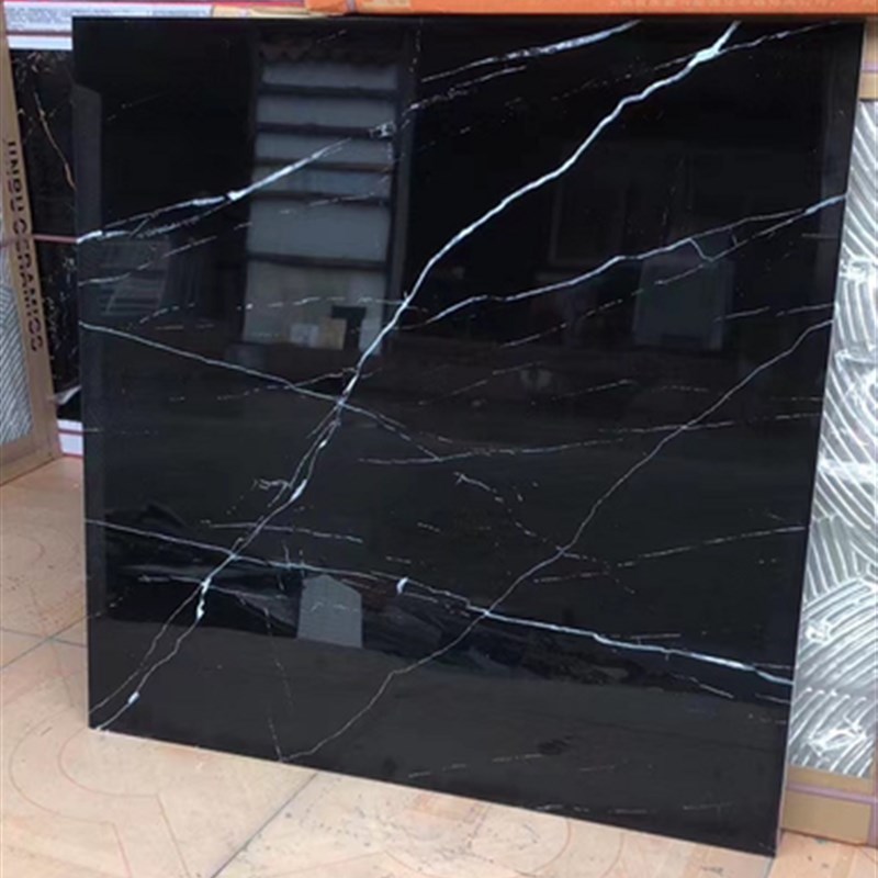 黑白根深色砖全抛釉地砖800X800客厅亮面地板砖瓷砖地脚线门槛石