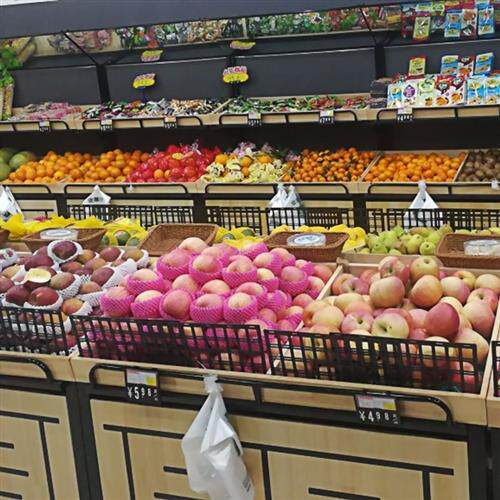 水果蔬菜边塑料挡板三角果蔬护栏超市堆头围栏货架隔断生鲜隔板