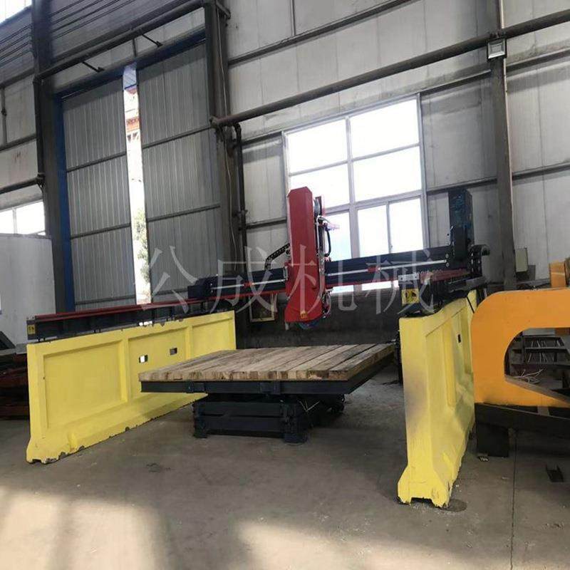 大型石材切割机全自动红外线桥式切石机石材切割倒角仿形机械