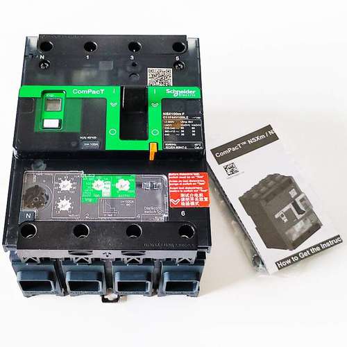 塑壳电动机保护断路器C11F44V100LZ 塑壳NSX100m F 36kA AC 4P4D