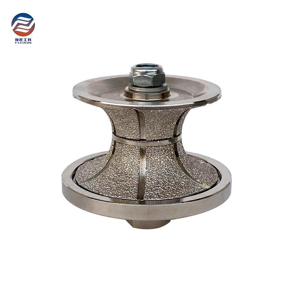 钎焊金刚石磨轮石材磨边轮手提轮V型FULLBULLNOSE