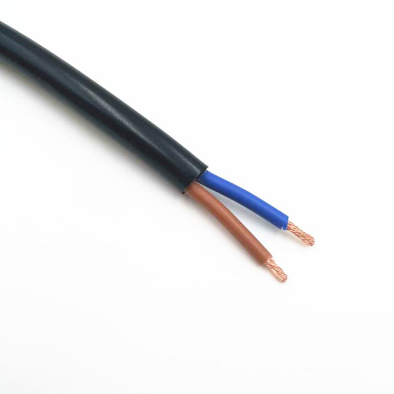 家用电器连接线VDE认证护套线H05VV-F2*1.0电源线延长线直销