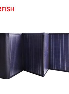 CRFISH户外野营100W便携式折叠太阳能电池充电板太阳能折叠包