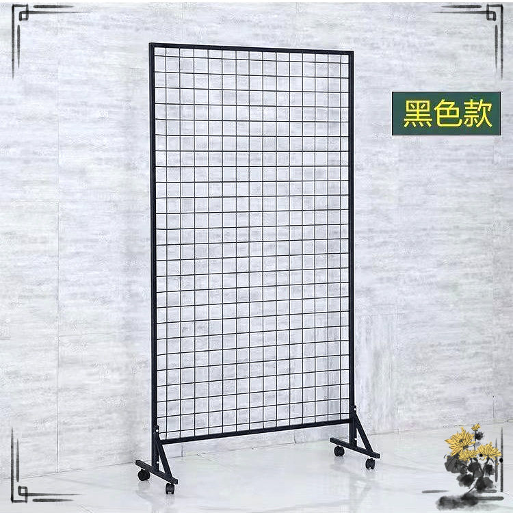 铁艺折叠网格网片幼儿园画展作品落地展示架可移动展览户外置物架