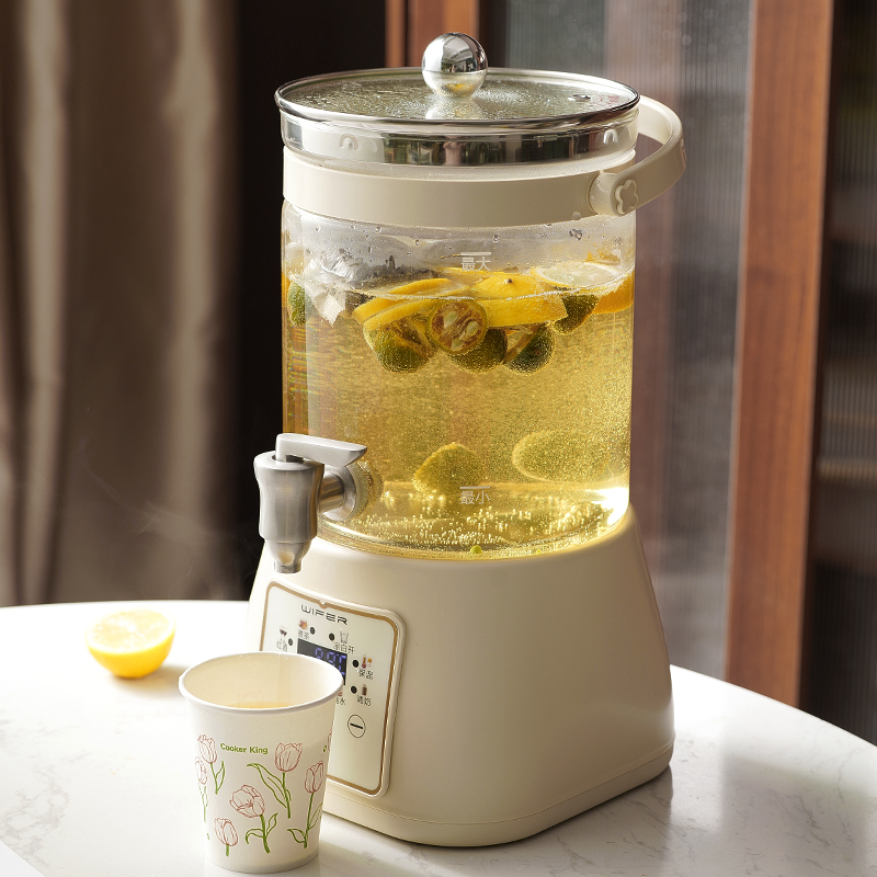 带龙头玻璃烧水壶酒店家用冷水壶养生罐小容量2L2025新款果汁饮料