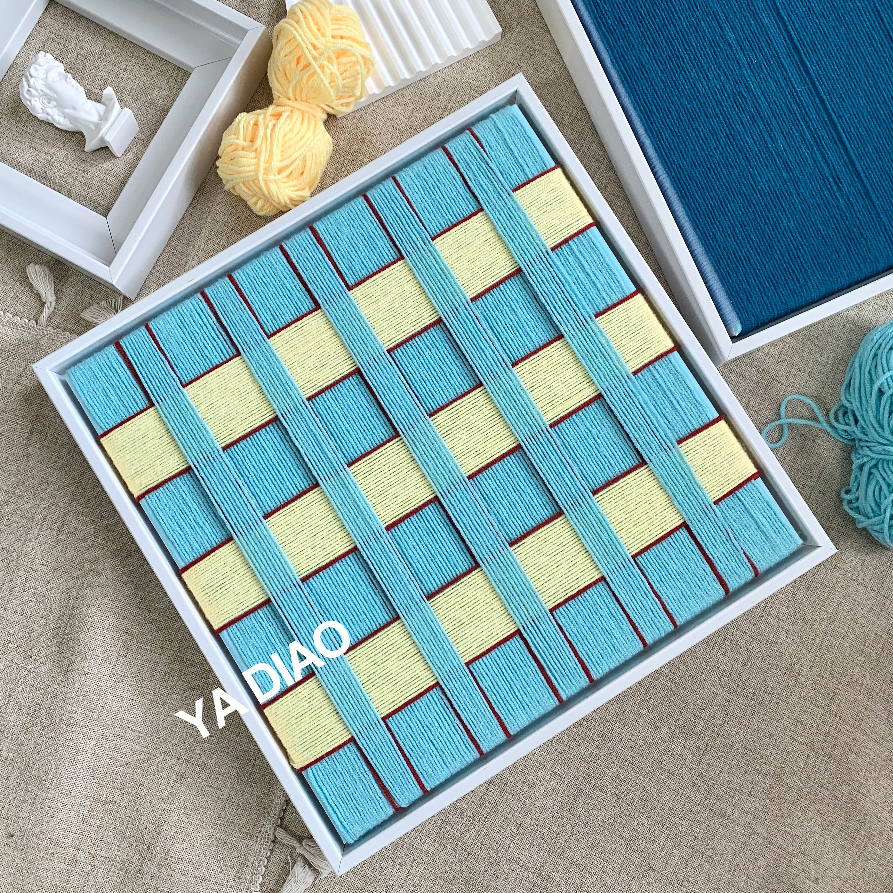 手工DIY毛线创意小众装饰画