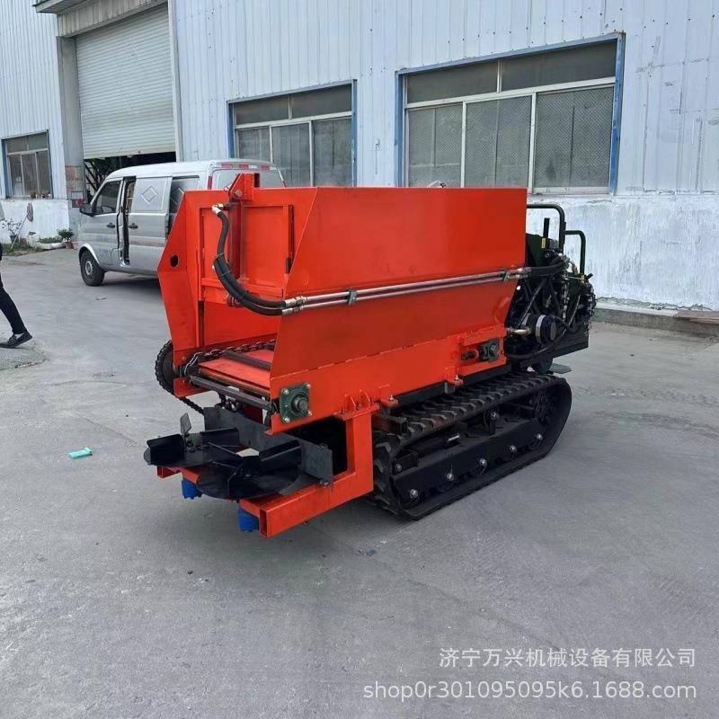 履带式水旱两用撒肥车大马力农用拋粪车大棚果园水田撒粪车