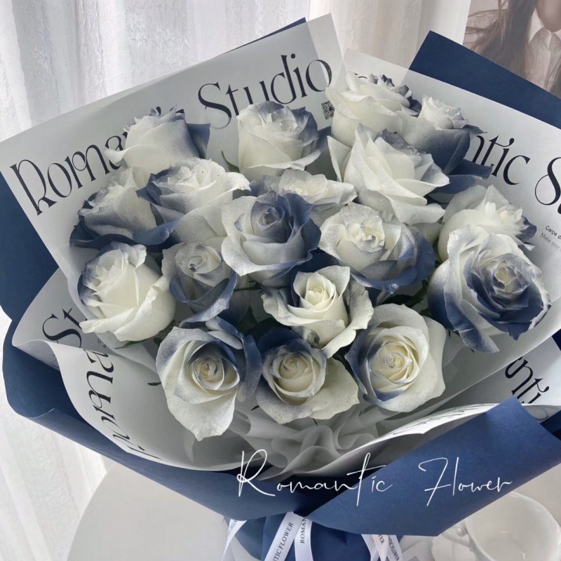 满天星花艺彩喷色料 网红碎冰蓝鲜花玫瑰喷漆婚礼婚庆布置喷色剂