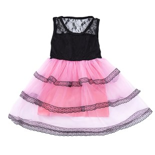 童装女童夏季中小童洋气新款公主裙漂亮连衣裙女宝无袖网纱蛋糕裙