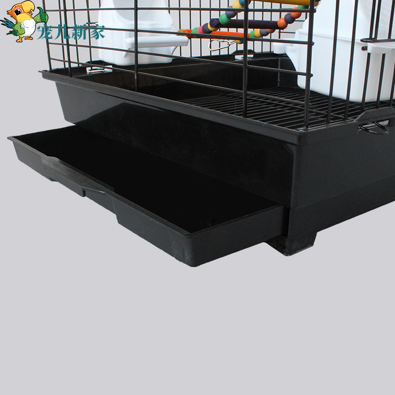 欧式铁艺 放开式实用型鸟笼子大号别墅鹦鹉笼子 虎皮牡丹玄凤站架