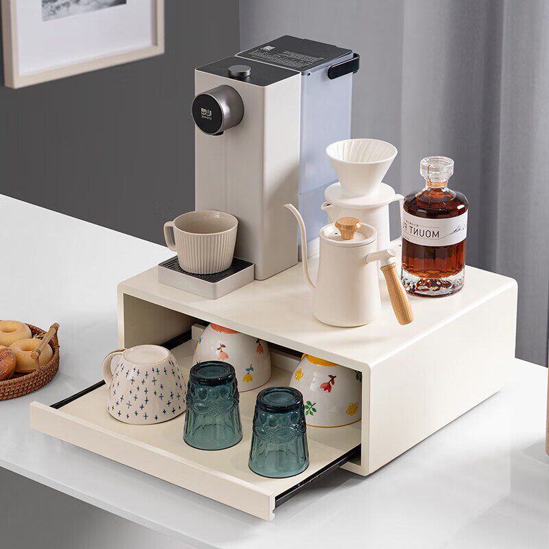 桌面咖啡机置物架摆放台家用水吧咖啡器具收纳咖啡杯置物架杯子架