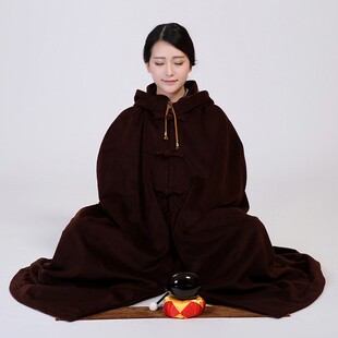 打坐披风夏透气静坐禅修披风观音斗篷大衣冬季僧服居士棉服新款