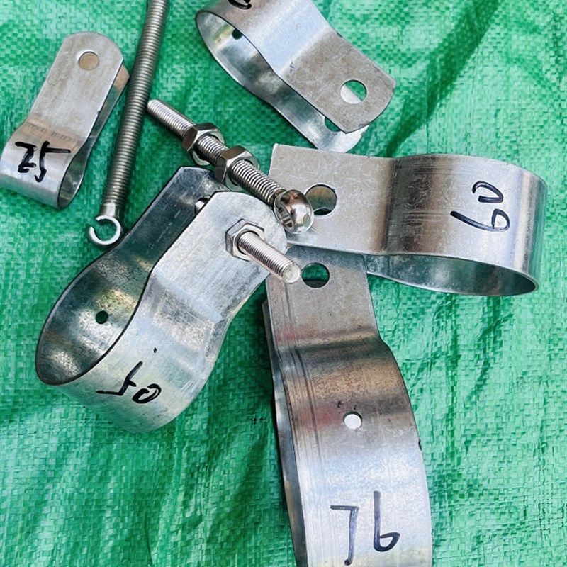 大棚膜固定螺丝棚膜挂钩螺丝开口螺丝固定夹配套圆管扁管抱箍挂钩