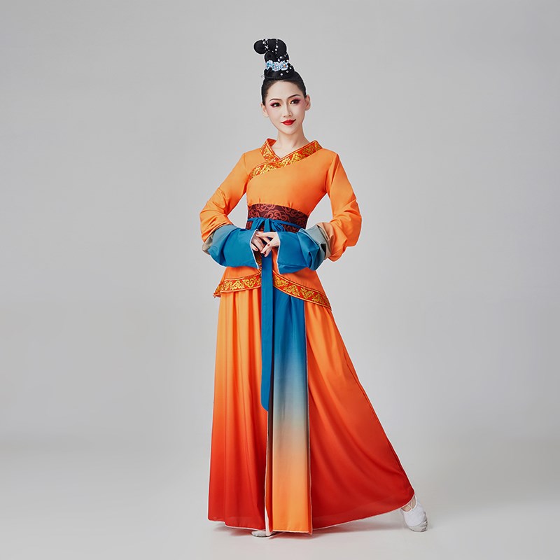 桃李杯俑梦演出服少儿水袖舞表演服古典舞飘逸女款中国风民族服装