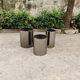 套盆 圆筒 定制花钵 圆花瓶 装 钛黑 酒店花器 饰道具 不锈钢圆柱