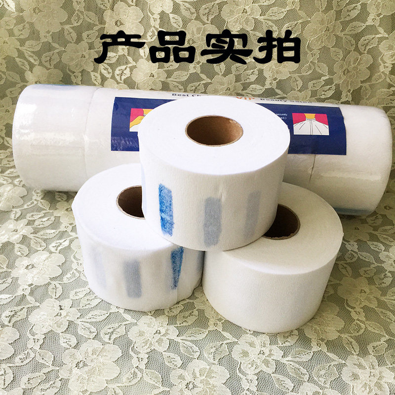 一次性围脖纸防止碎发掉脖子染剪发理发护颈纸围脖纸盒子美发工具图片