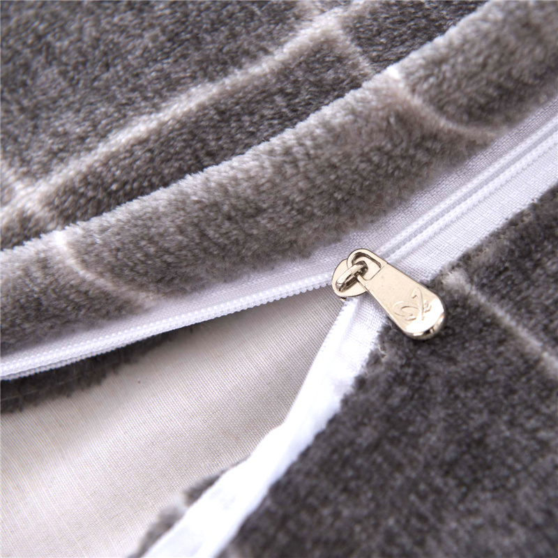 保暖法兰绒】情侣双人枕套1.2m无枕芯加厚1.5m加长拉链1.8m枕头套