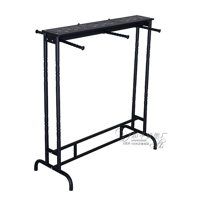 服装店展示架双面正挂六臂双杠挂衣架落地中岛铁艺展架男女装货架