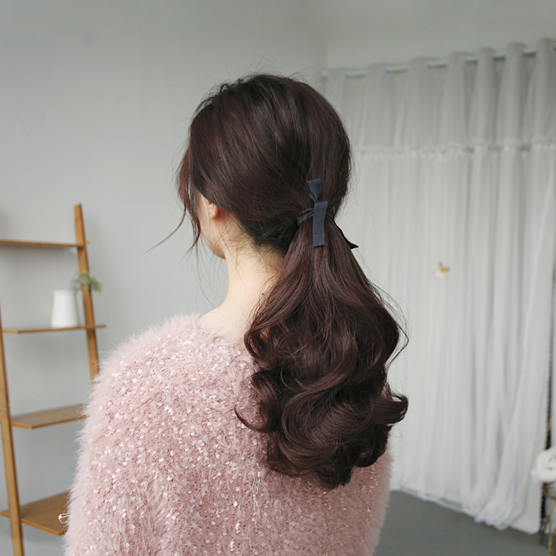 马尾假发女 捆绑式 短发 自然 短款 卷发 中长款 马尾辫 2020新款