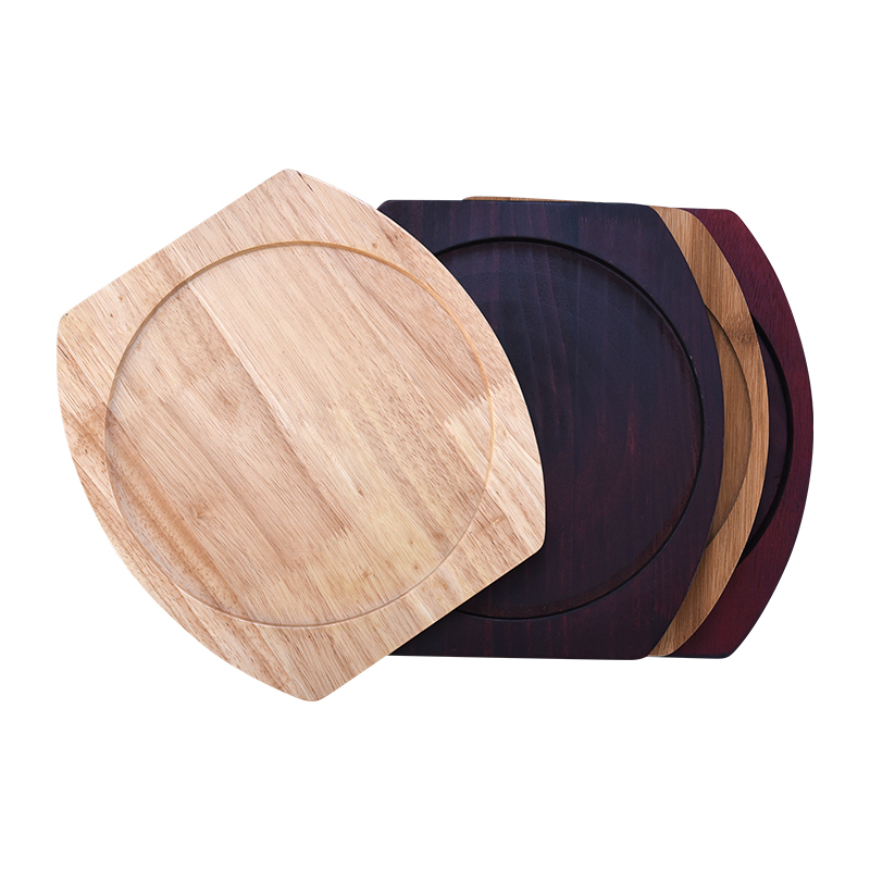 隔热木垫铁板木板垫烧烤石锅木垫板 烤盘垫板铁板砂锅垫 防烫餐垫