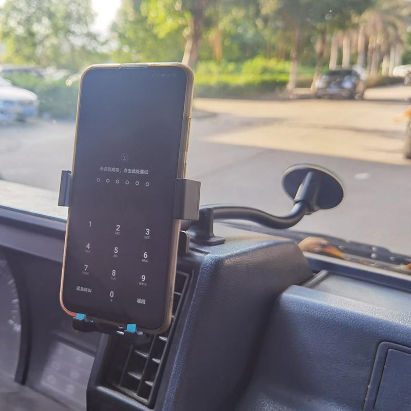 大货车载手机支架加长吸盘式汽车导航架手机夹面包车专用固定防震