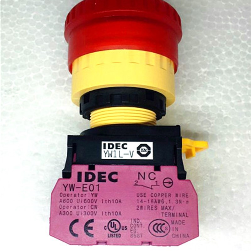 IDEC和泉YW1L-V YW1L-V4E11Q4R 02Q4R 01Q4R 11QM3R急停开关QM3R