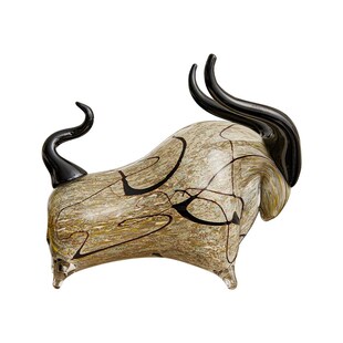 邸高家居牛运亨通招财牛摆件新中式软装搭配家具展厅沙发茶几装饰