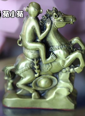 菟小菟 纯铜马上封侯摆件办公室创意装饰品陈靖韬已激活