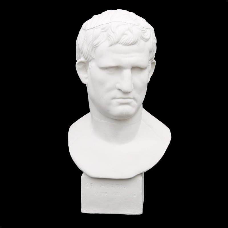 阿格里巴石膏像人物头像美术教具石膏头像素描石膏静物模型摆件