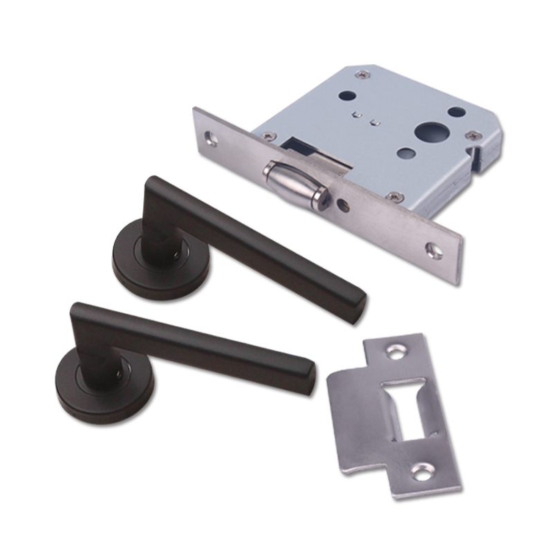 304不锈钢隐形门过道门锁防火门通道锁KTV碰珠门锁背景墙执手锁