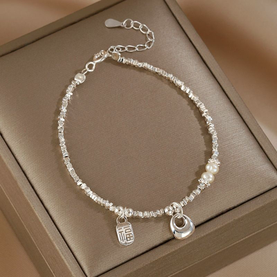 2026年新款碎银子珍珠手链新中式