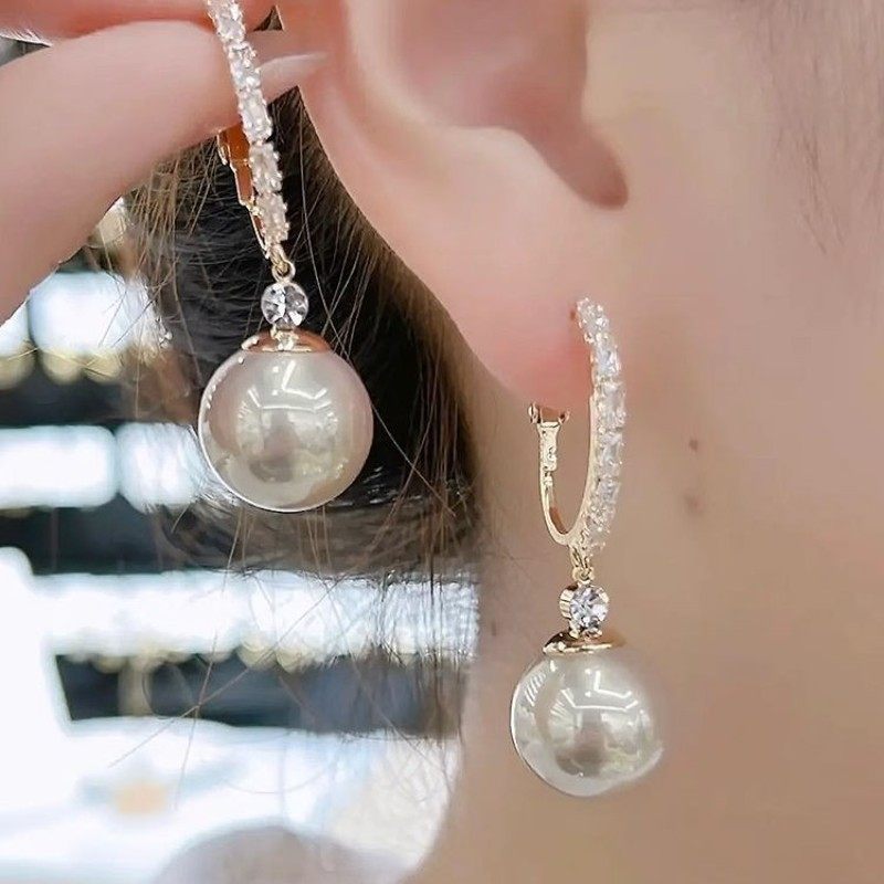 纯银耳钉2026年新款潮气质时尚百搭耳环高级感网红轻奢法式耳饰女