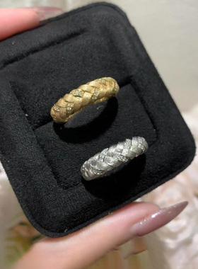 2025新款拉丝麦穗系列戒指女