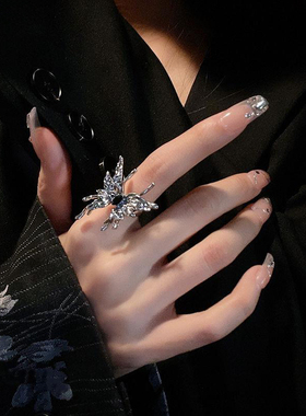液态蝴蝶戒指女ins潮小众设计