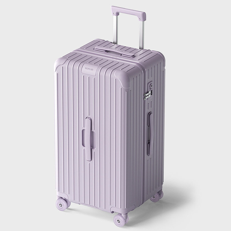 紫色登机旅游拉杆箱20寸行李箱女小型短途出差皮箱耐磨静音万向轮