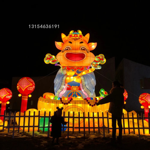 节日大型花灯彩灯制作春节元宵节花灯彩灯源头厂家来图设计制作