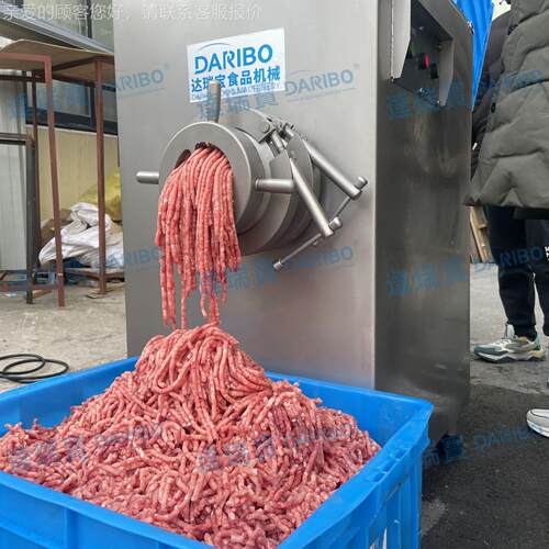 NLUO冻鲜肉加工绞龙自动送料宠物食品肉肉肉绞机大冻型冻肉绞肉机