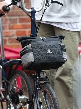 犀牛小布折叠自行车前包brompton大容量猪鼻包骑行车头包单肩背包
