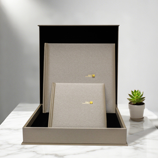 高端影楼相册定制结婚纱照打印精修入册婚礼跟拍纪念杂志相册礼盒