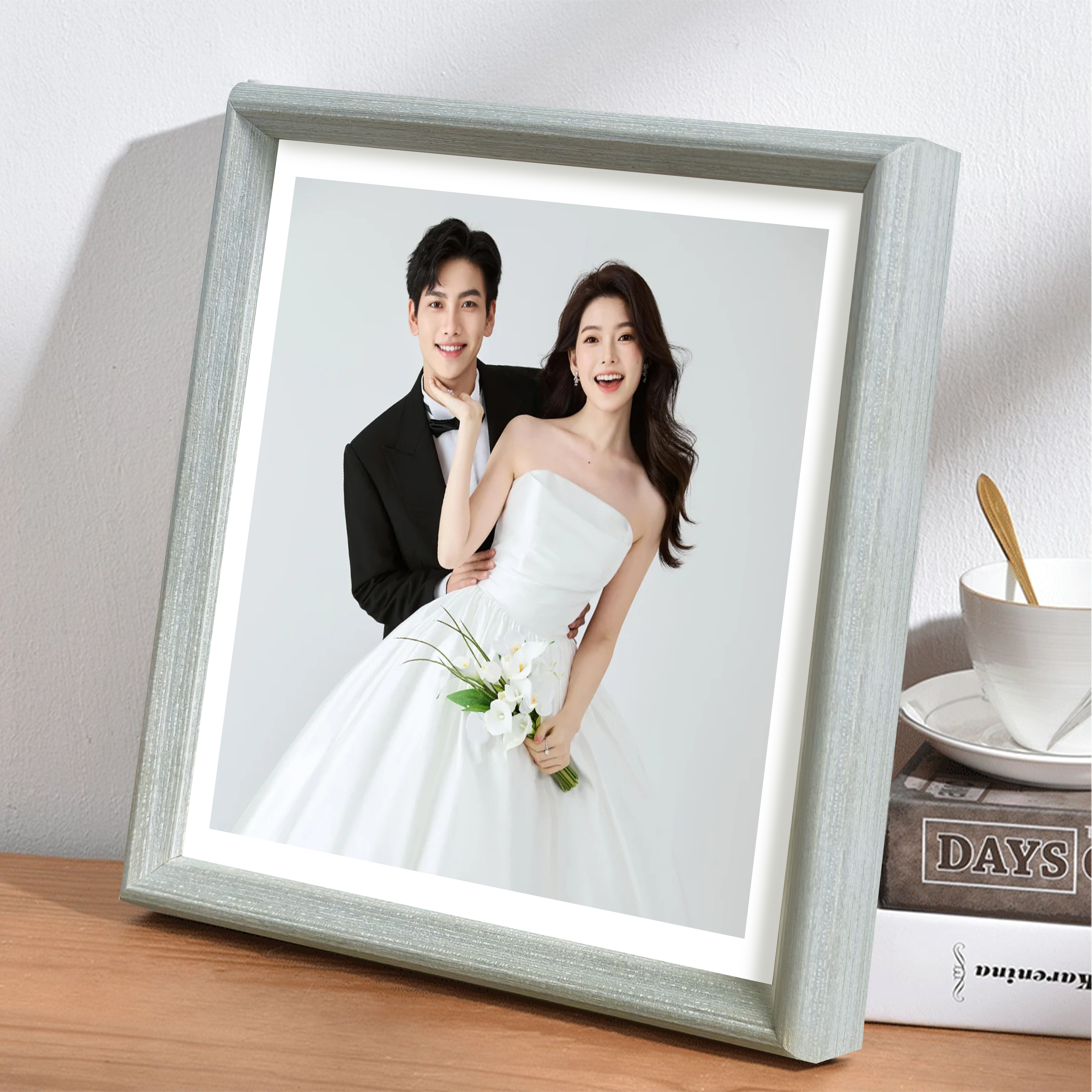 舒彩中式实木相框10寸