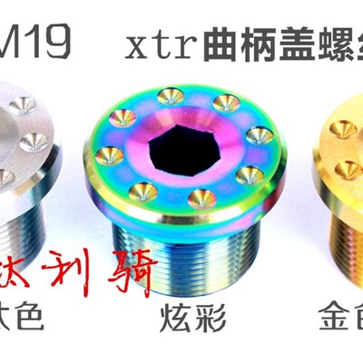 钛合金曲柄盖螺丝  ixf牙盘曲柄封尘盖  m19牙距1.0