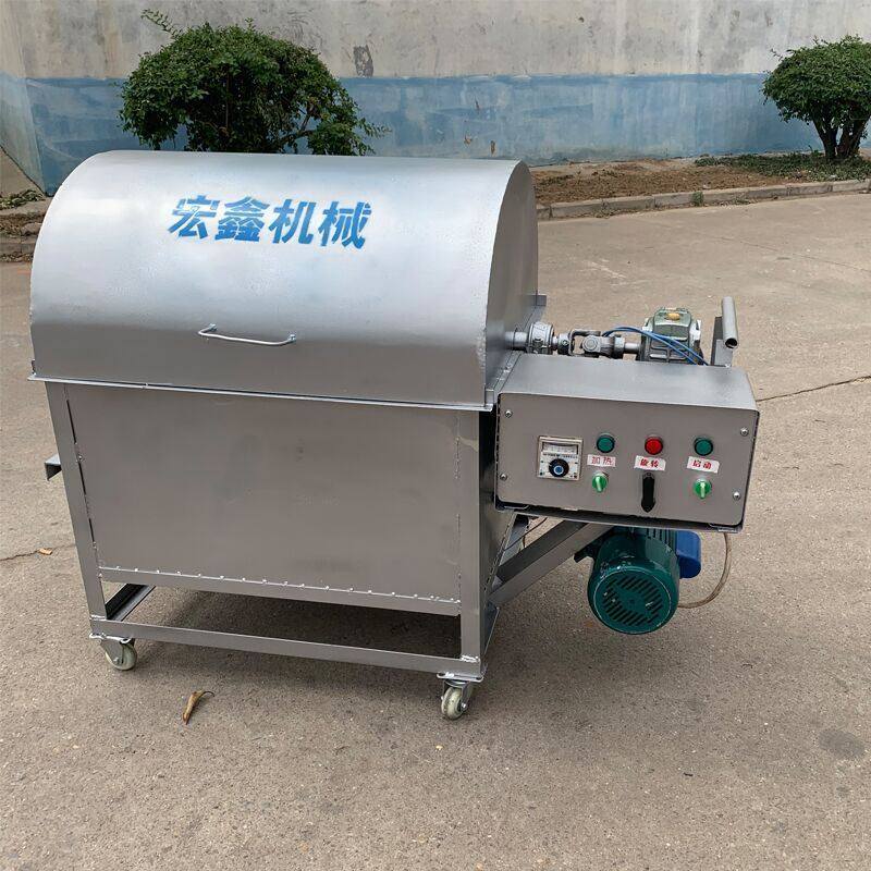 玉米电磁炒货机 电加热滚筒炒锅 不锈钢电磁滚筒炒料机