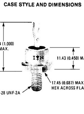 1N1190A 直插金属整流管 全新现货 质量保证 可直拍