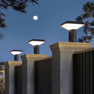 新款跨境太阳能方舟壁灯防水庭院灯别墅太阳能柱头灯门柱灯户外灯