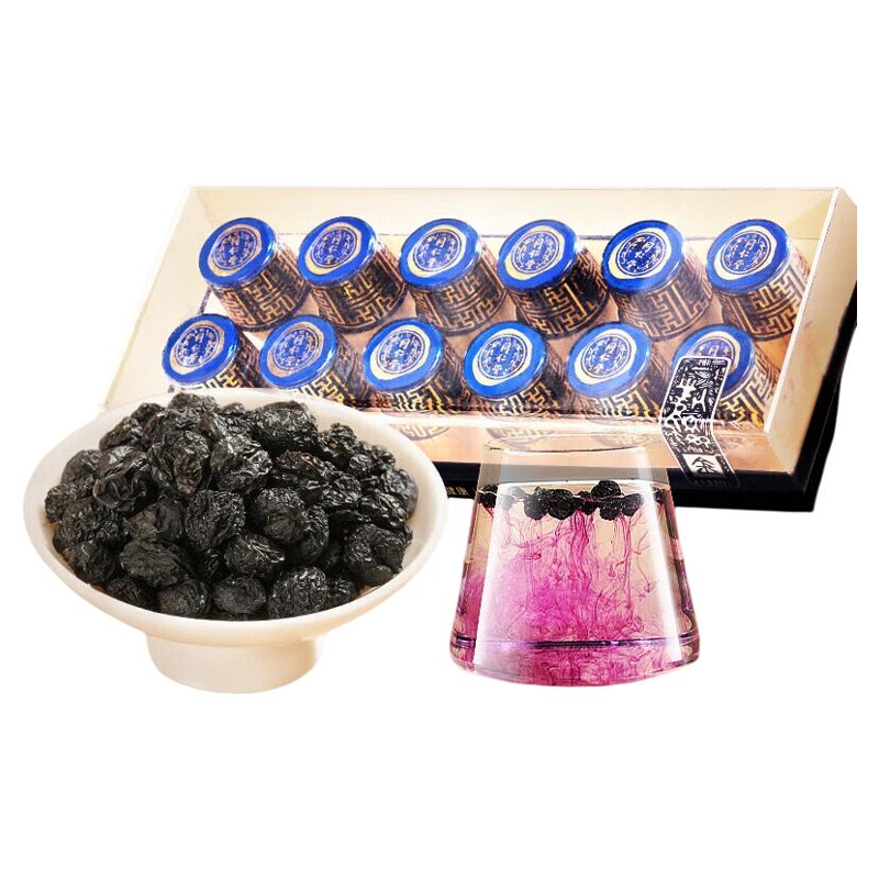 黑果枸杞礼盒4g*12罐 果干去柄花果茶饮节日礼盒送礼品年货节送礼,传统滋补营养品,枸杞,淘宝优惠券,粉丝福利购,淘宝优惠卷