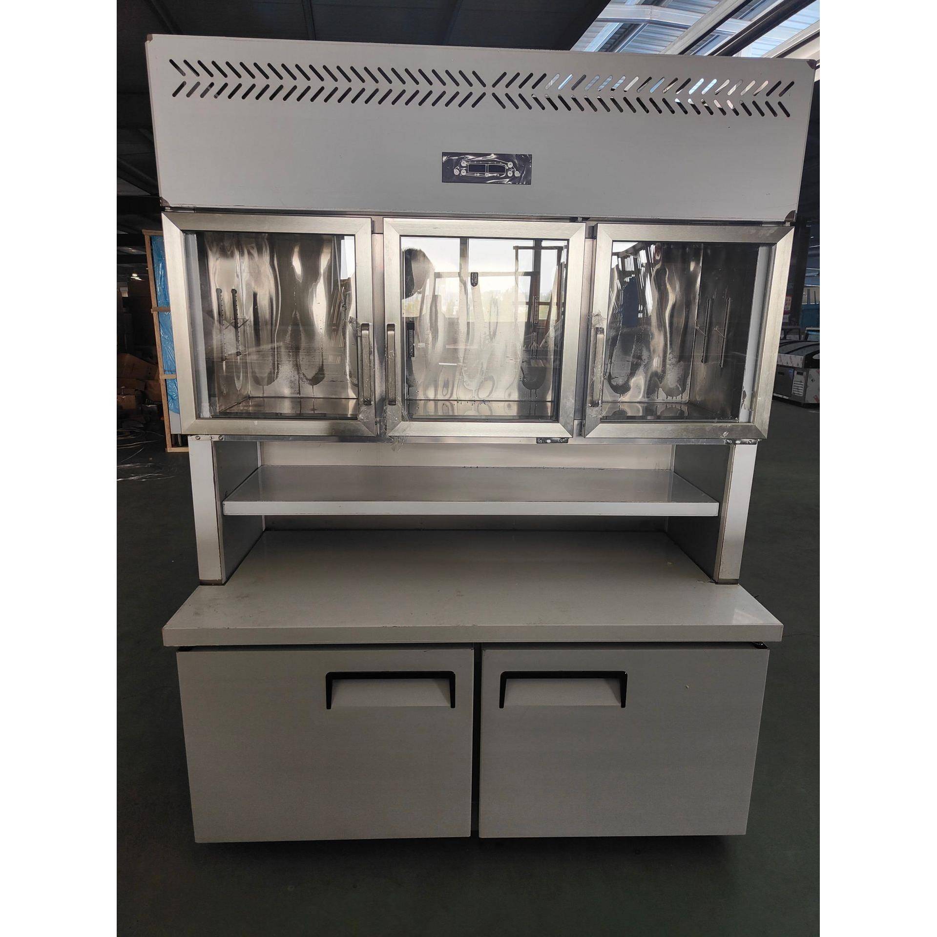 冷藏冷冻一体机展示柜商用操作台铜管制冷冰箱保鲜奶茶店水吧台