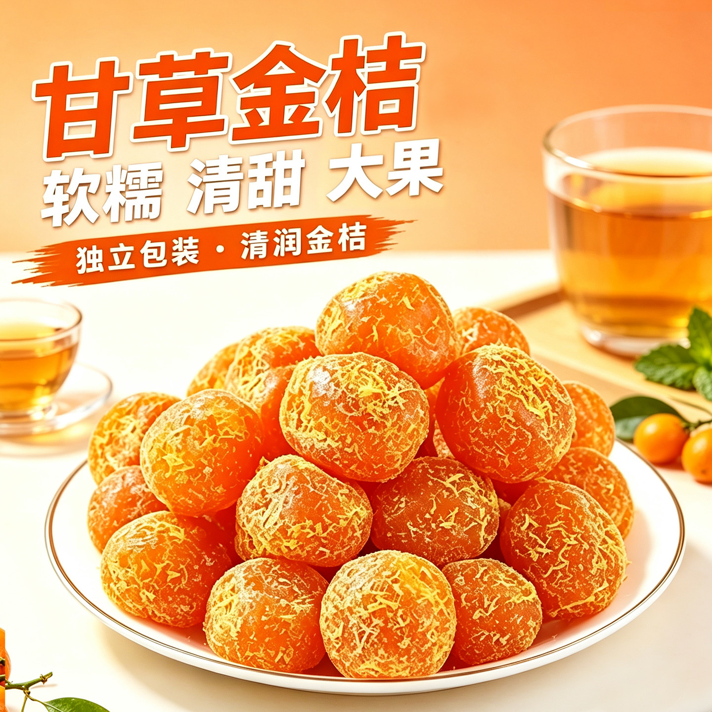 广西特产甘草金桔正宗官方旗舰店果干独立包装袋蜜饯桂林果脯零食