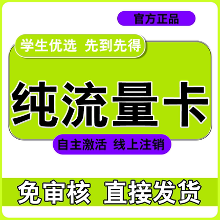 流量卡纯流量上网卡流量无线限物流量网卡手机电话卡大王大流量联