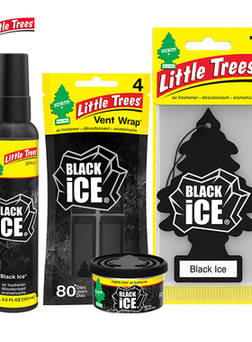 小树Little Trees车载香片男士固体香膏汽车出风口香夹香熏补充液