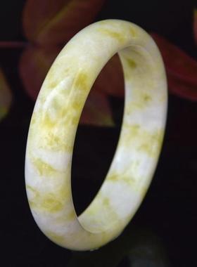 陕西蓝田玉女款手镯跑量可出证书支持复检镯子宽扁条珠宝玉器饰品